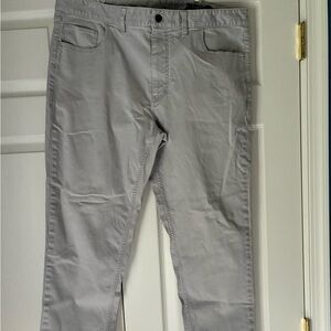 Vineyard Vines Mens Island 5 Pocket Casual Pants, Light Gray, 38X30
